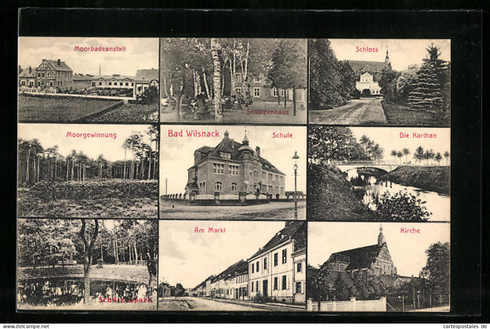 AK Bad Wilsnack, Schützenhaus, Schloss Und Moorbadeanstalt  - Bad Wilsnack