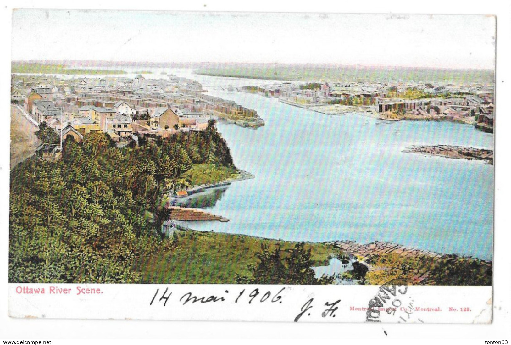 OTTAWA - ONTARIO - CPA  COLORISEE De 1906 - River Scene - TOUL 4 - - Ottawa