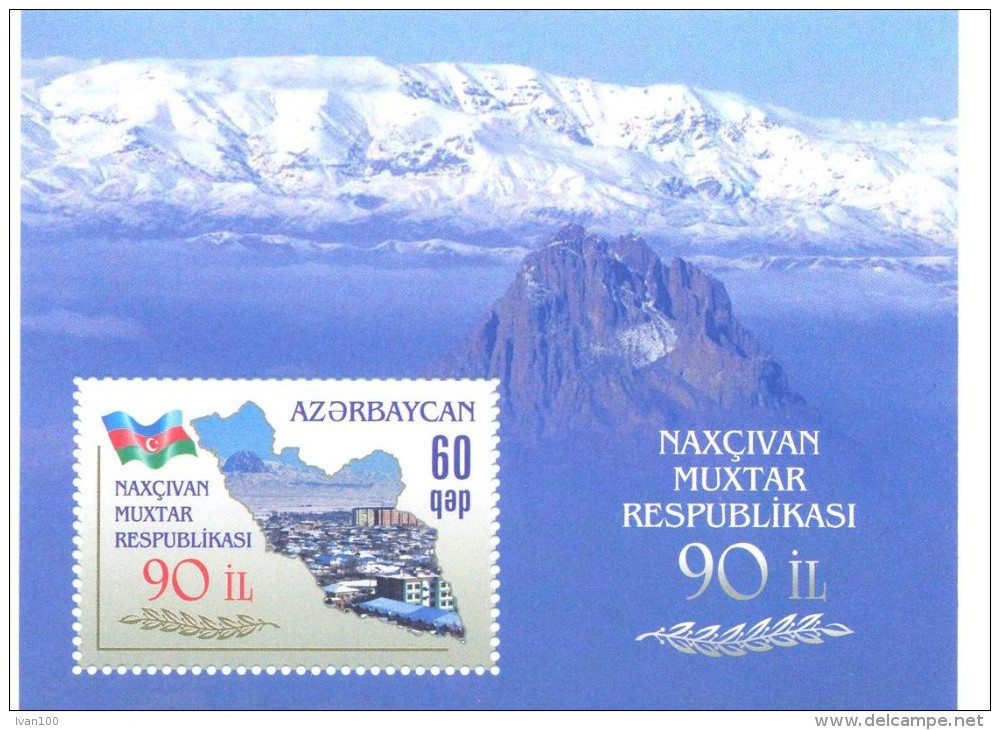 2014. Azerbaijan, 90y Of Republic Nakhichevan, S/s, Mint/** - Azerbaiján