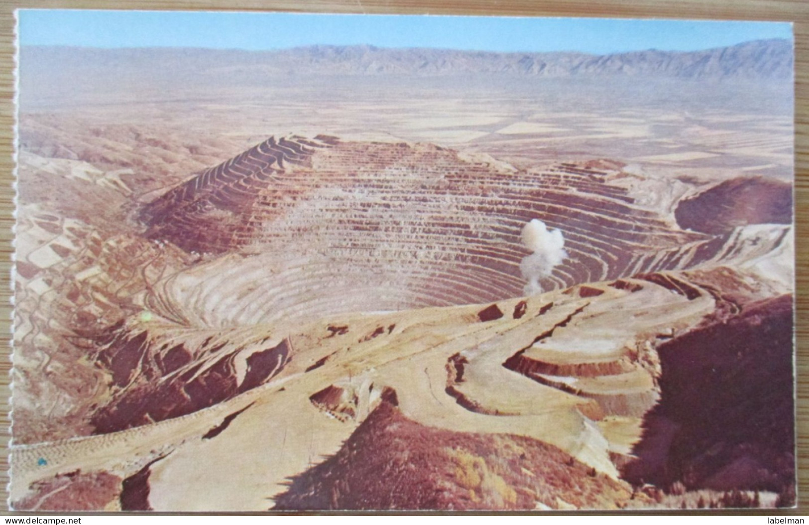 KENNECOTT BINGHAM COPPER MINE OPEN UTAH LAKE CITY USA UNITED STATES CARD ANSICHTSKARTE CARTOLINA POSTCARD PC STAMP - Salt Lake City