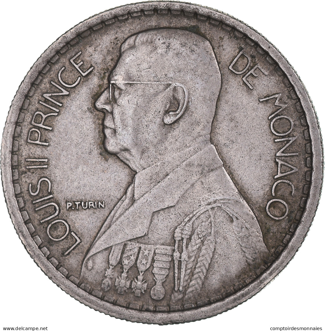 Monnaie, Monaco, Louis II, 10 Francs, 1946, Poissy, TTB, Cupro-nickel - 1922-1949 Louis II.