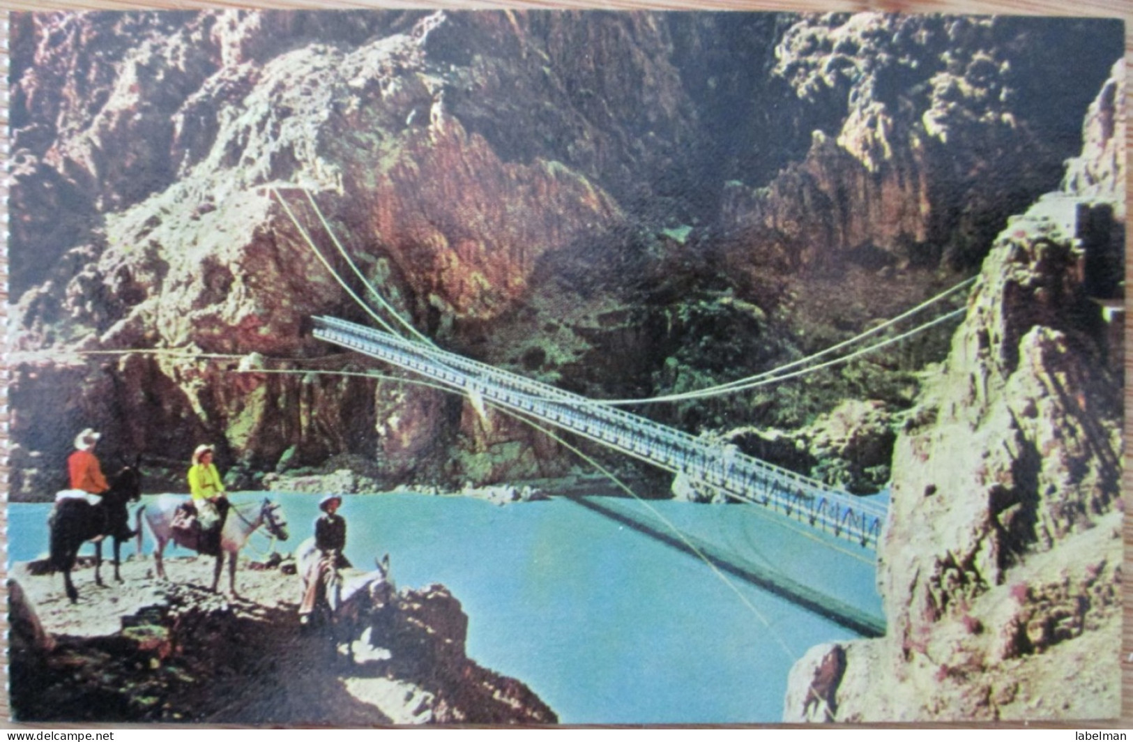 USA UNITED STATES ARIZONA GRAND CANYON KAIBAB SUSPENSION BRIDGE POSTCARD CARTE POSTALE ANSICHTSKARTE CARTOLINA POSTKARTE - Las Vegas