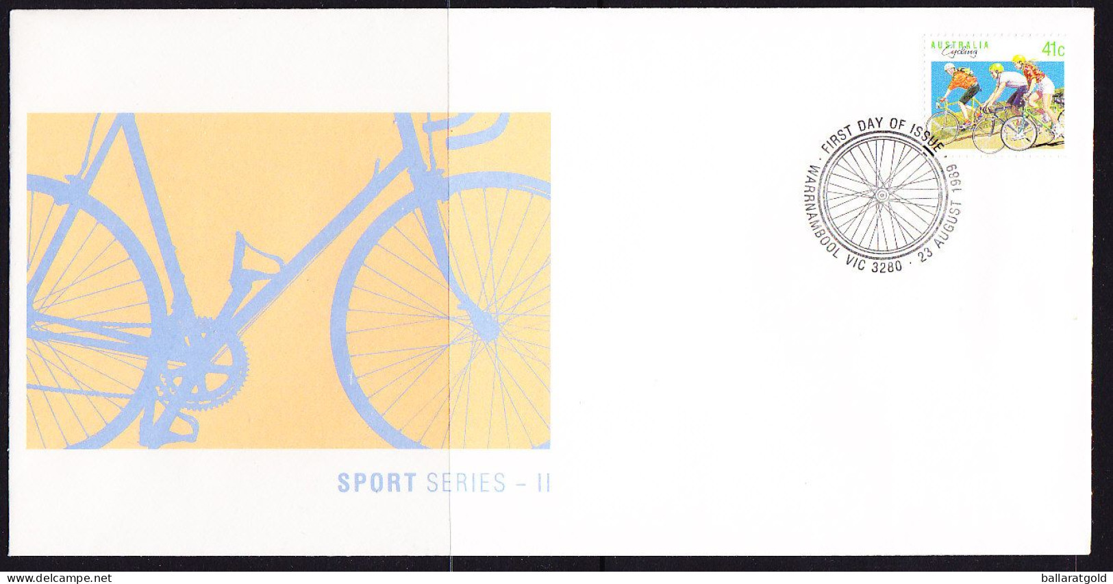 Australia1989 41c Cycling P&S APM21510 First Day Cover - Briefe U. Dokumente