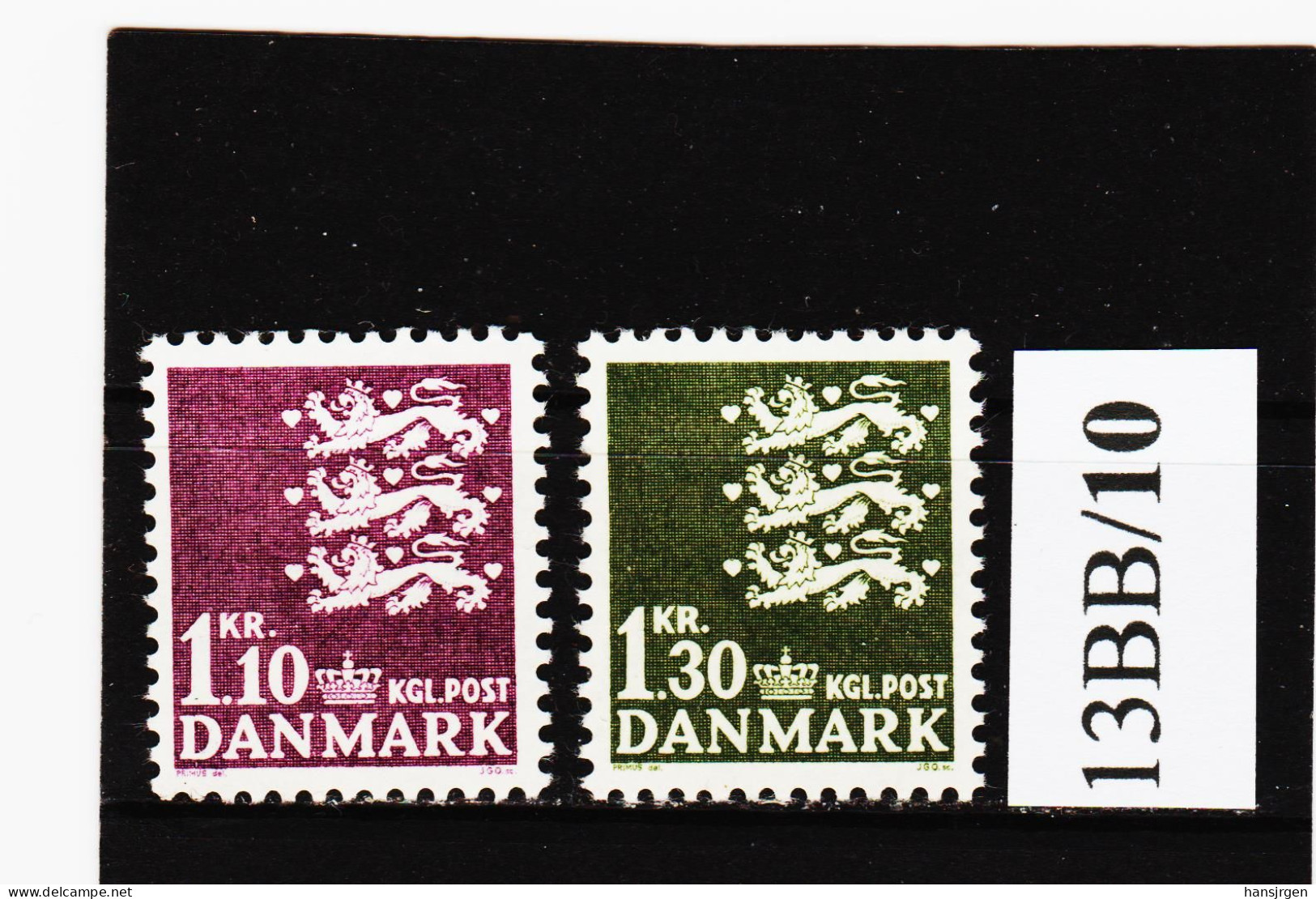 13BB/10 DÄNEMARK 1965  Michl  433/34 ** Postfrisch ZÄHNUNG SIEHE ABBILDUNG - Usado