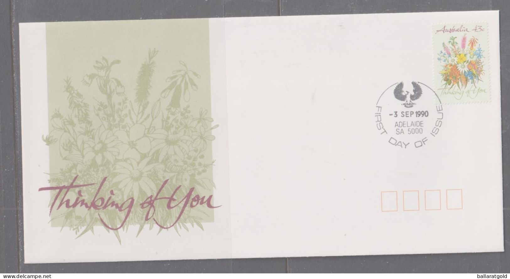 Australia 1990 Thinking Of You FDC APM Adelaide First Day Cover - Briefe U. Dokumente