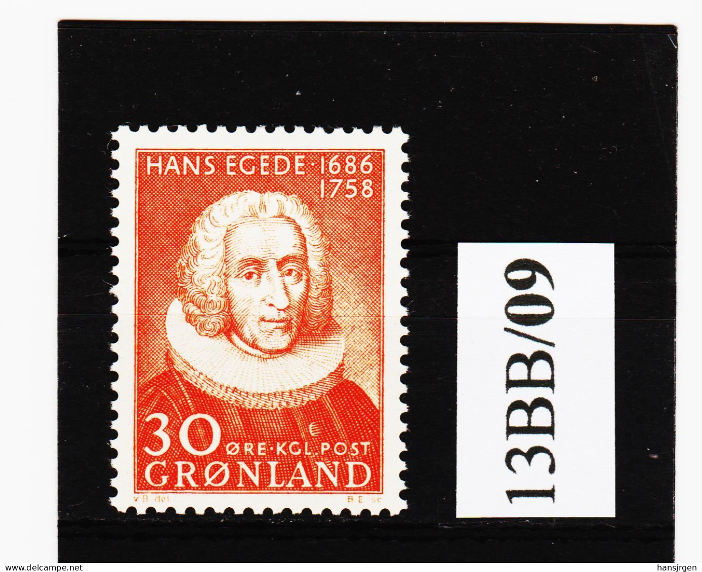 13BB/09 DÄNEMARK-GRÖNLAND 1958  Michl  42 ** Postfrisch ZÄHNUNG SIEHE ABBILDUNG - Unused Stamps