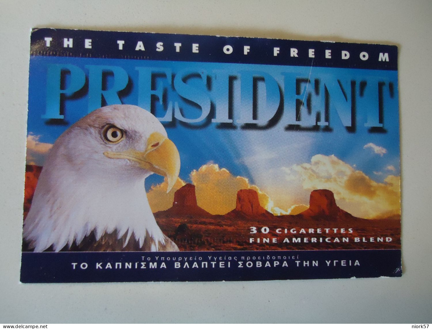 GREECE VIGNETTE  LABELS   FROM CIGARETTES PRESIDENT  EAGLES - Labels