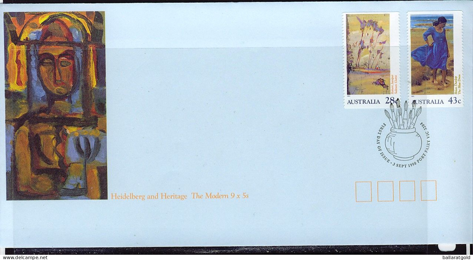 Australia 1990 Heidelberg Painters APM22520 First Day Cover - Lettres & Documents
