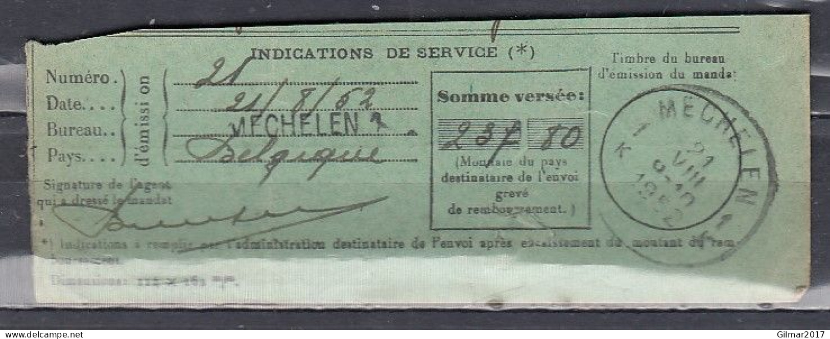 Fragment Van Mechelen 1K Met Langstempel Mechelen 1 - Griffes Linéaires