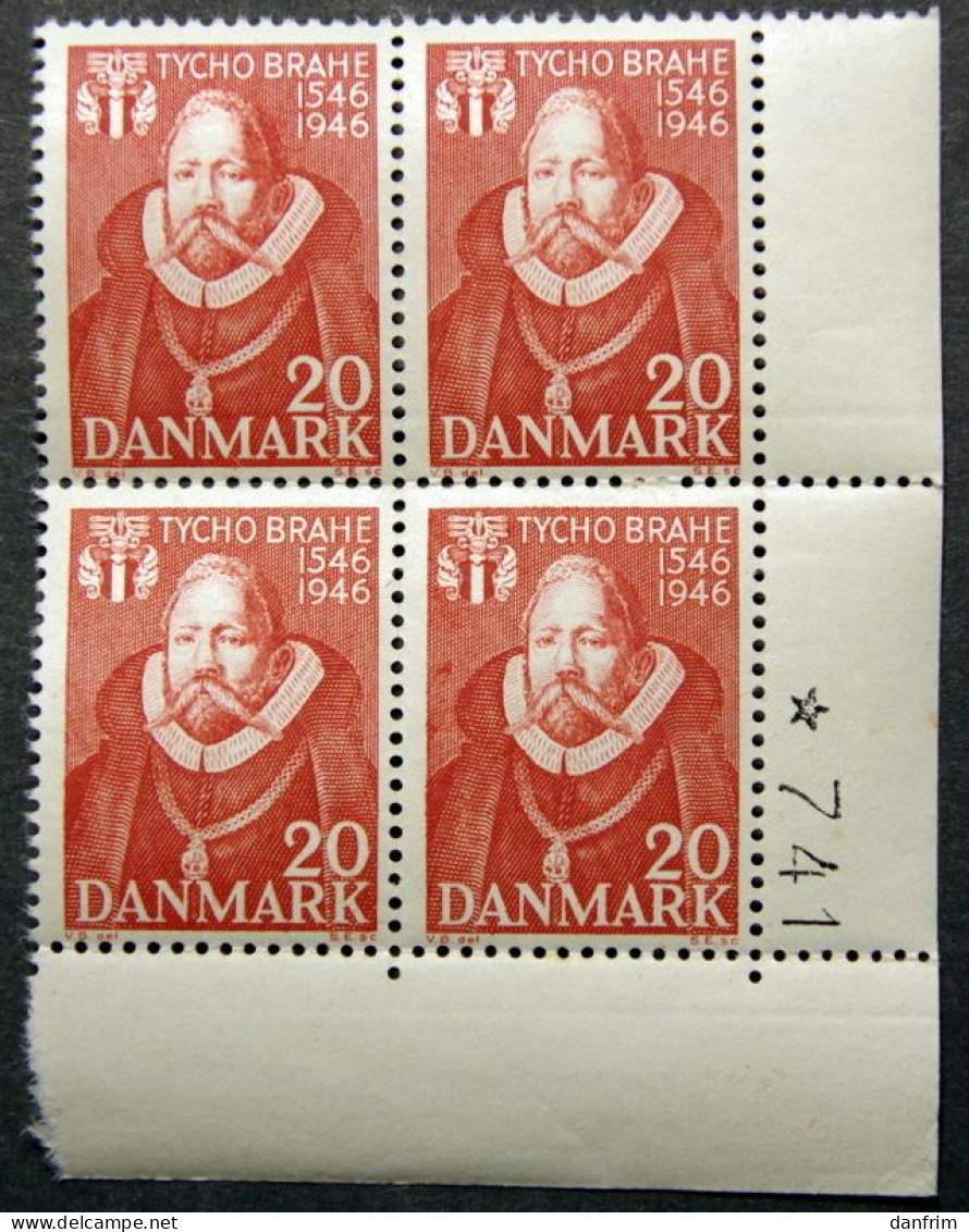 Denmark 1946 Tycho Brahe  Minr.294 MNH (** ) ( Lot  KS 1687 ) - Ungebraucht