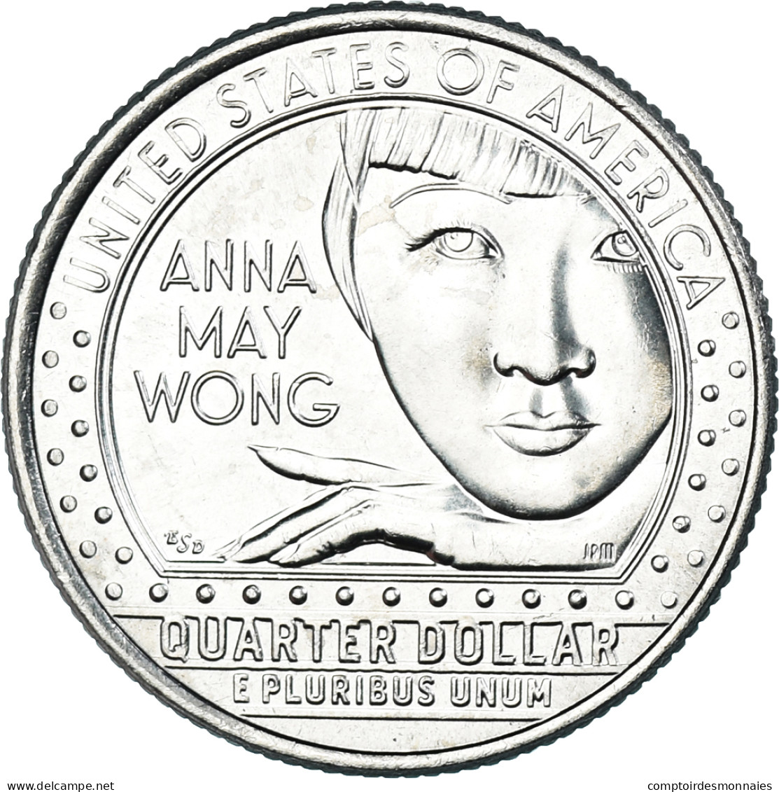 Monnaie, États-Unis, Quarter Dollar, 2022, Denver, Anna May Wong, SPL - Commemoratifs