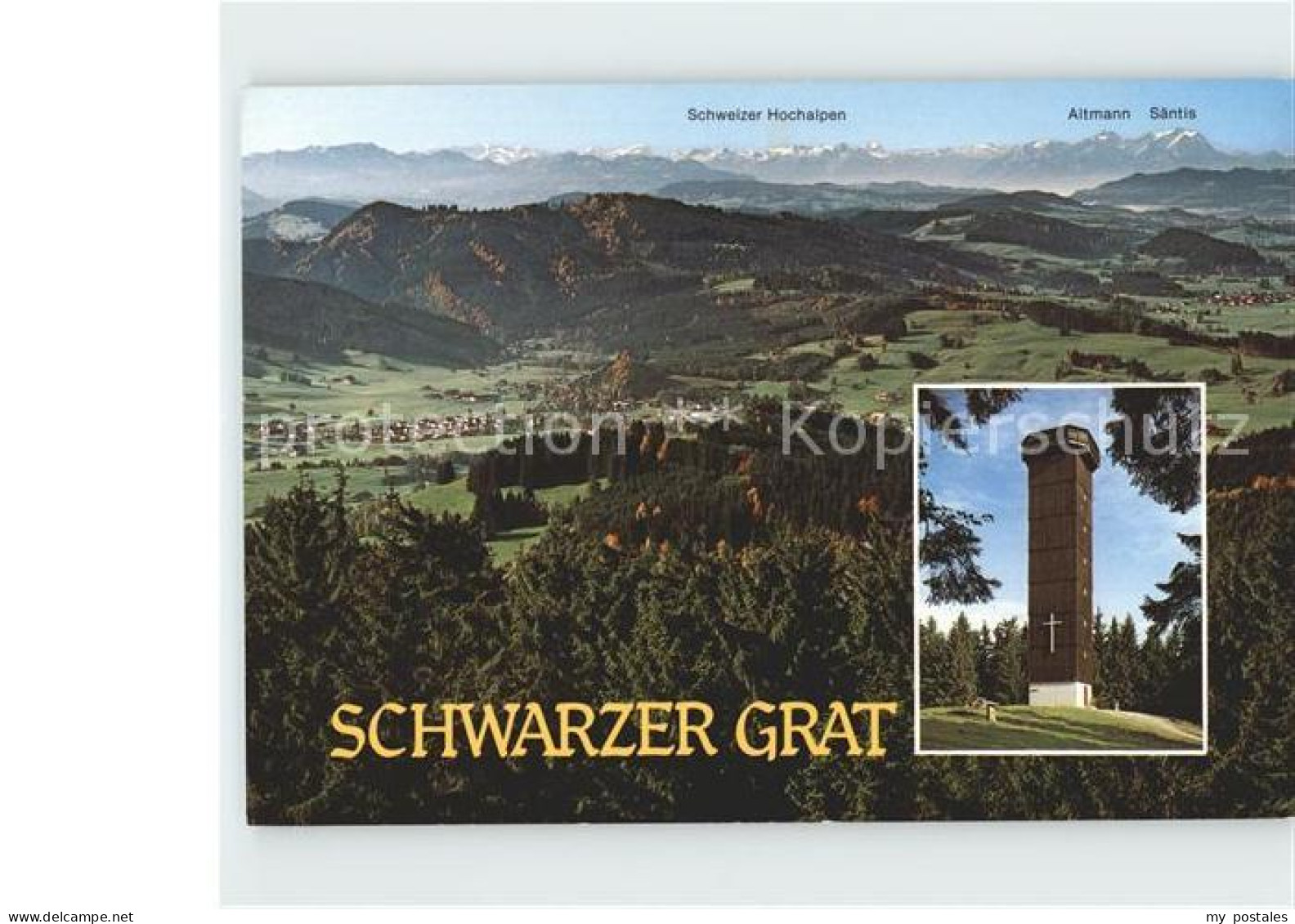 72302326 Allgaeu Region Schwarzer Grat Aussichtsturm Kempten (Allgaeu) - Kempten