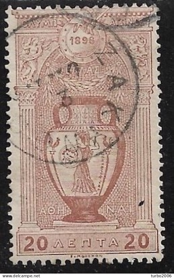 1896 First Olympic Games 20 L Brown Vl. 137 - Gebraucht