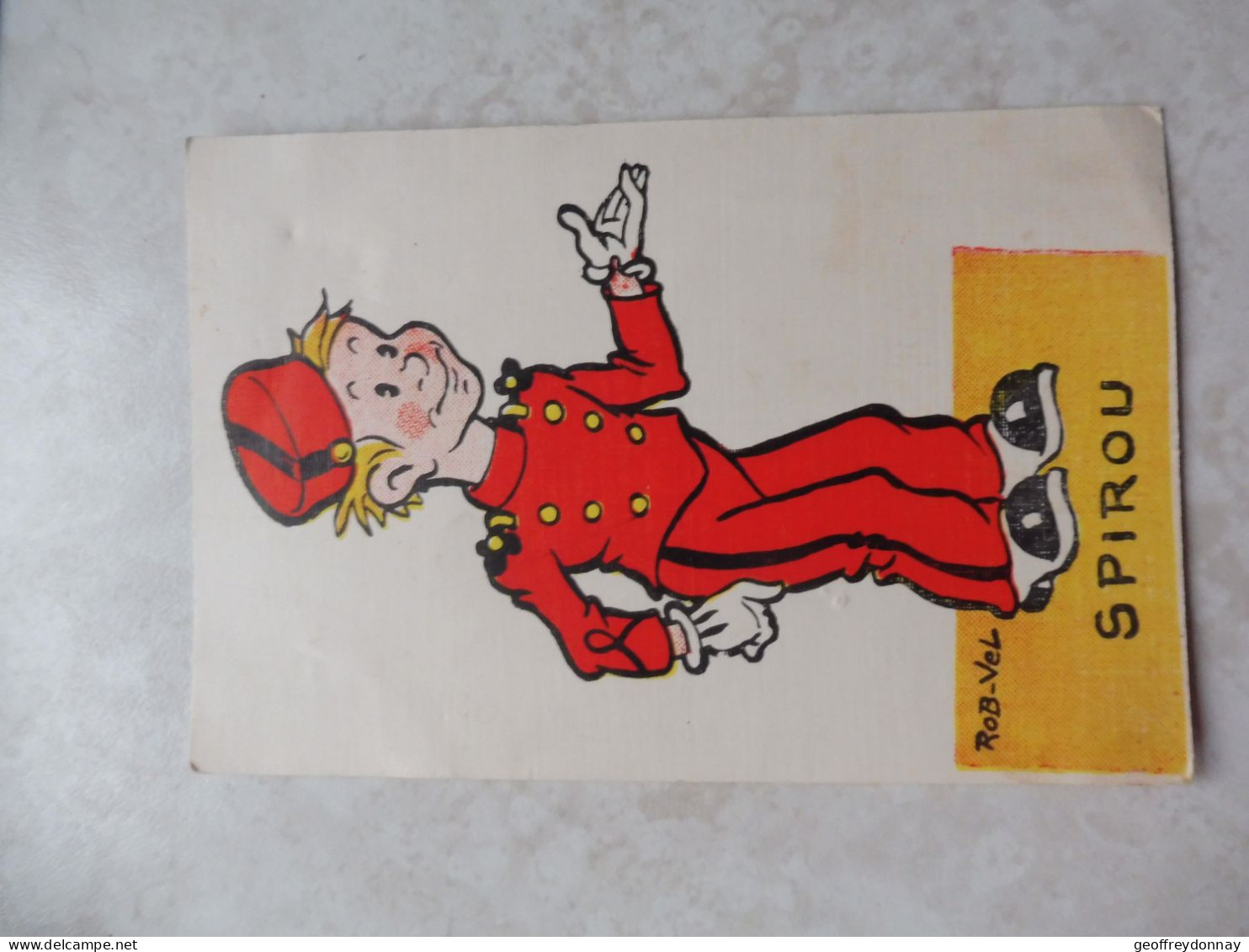 Carte Postale Kaart Bd Spirou Mnh Neuf ** Perfect Parfait Rob Vel Non Circulé - Fumetti