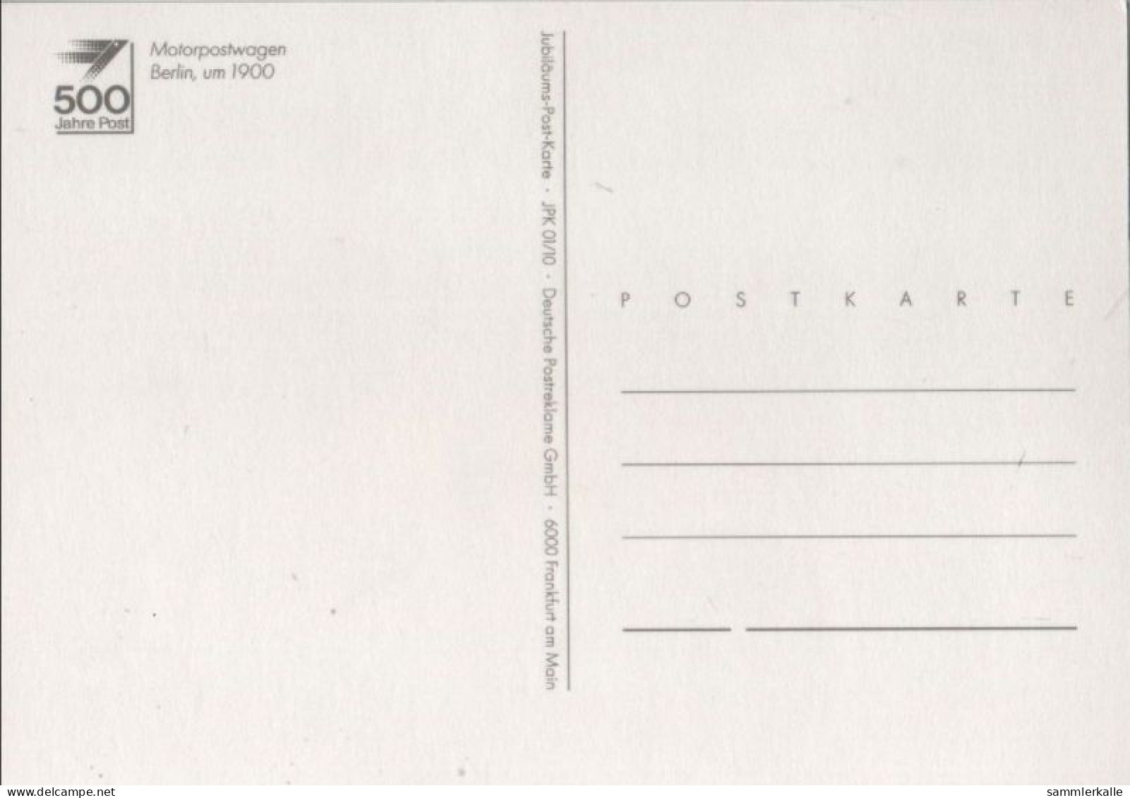 116899 - Motorpostwagen Zeichnung - Post & Briefboten