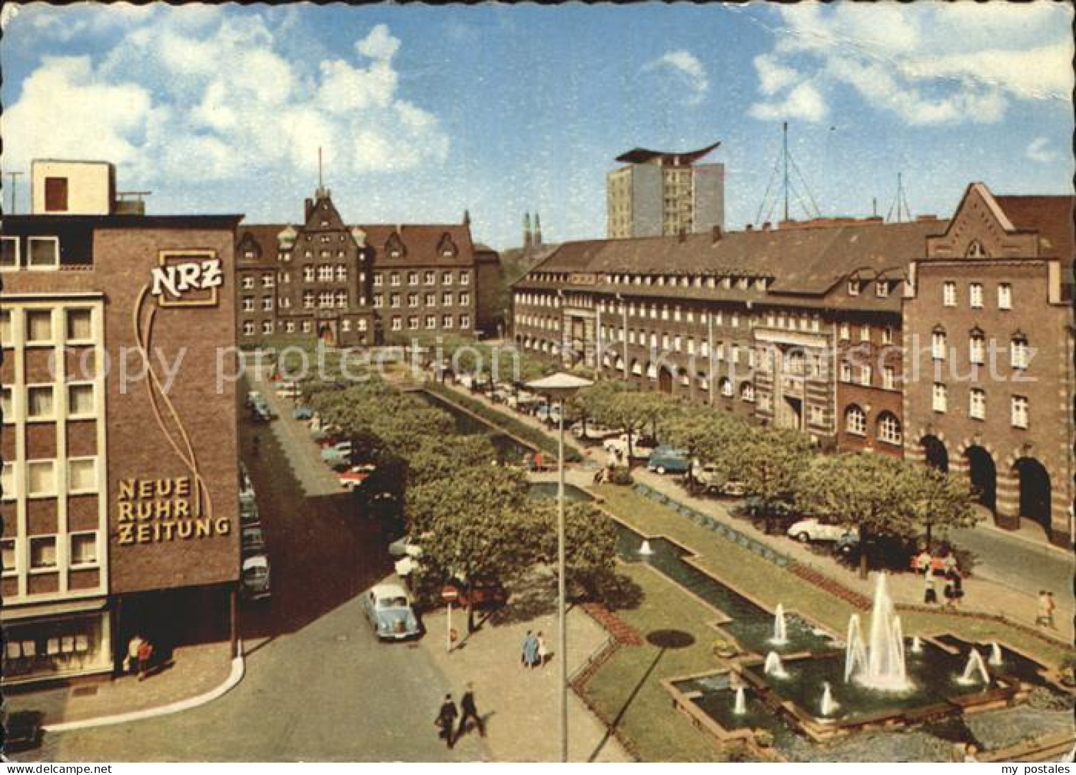 72298776 Oberhausen Friedensplatz Mit Wasserspielen Oberhausen - Oberhausen