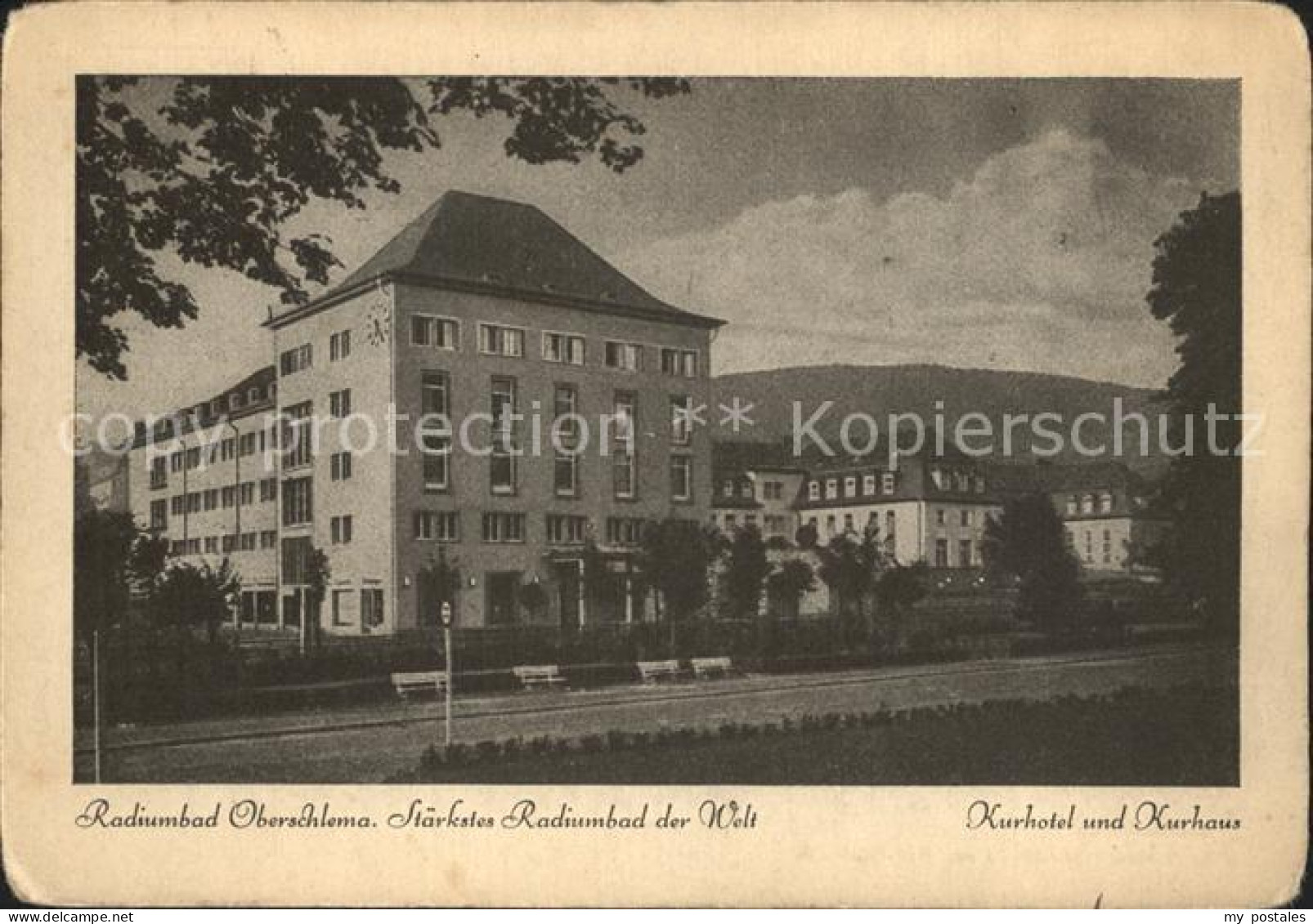 72298220 Oberschlema Erzgebirge Radiumbad Kurhotel Kurhaus Oberschlema - Bad Schlema