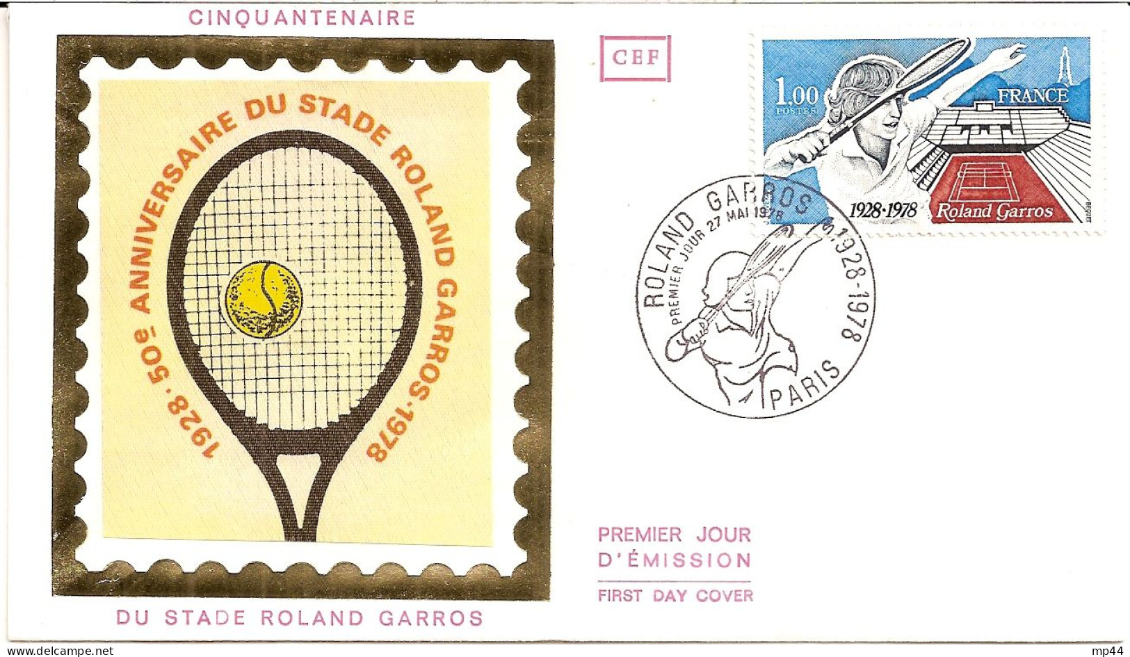 683 --- PARIS 1er Jour FDC Stade Roland-Garros Tennis - Tennis