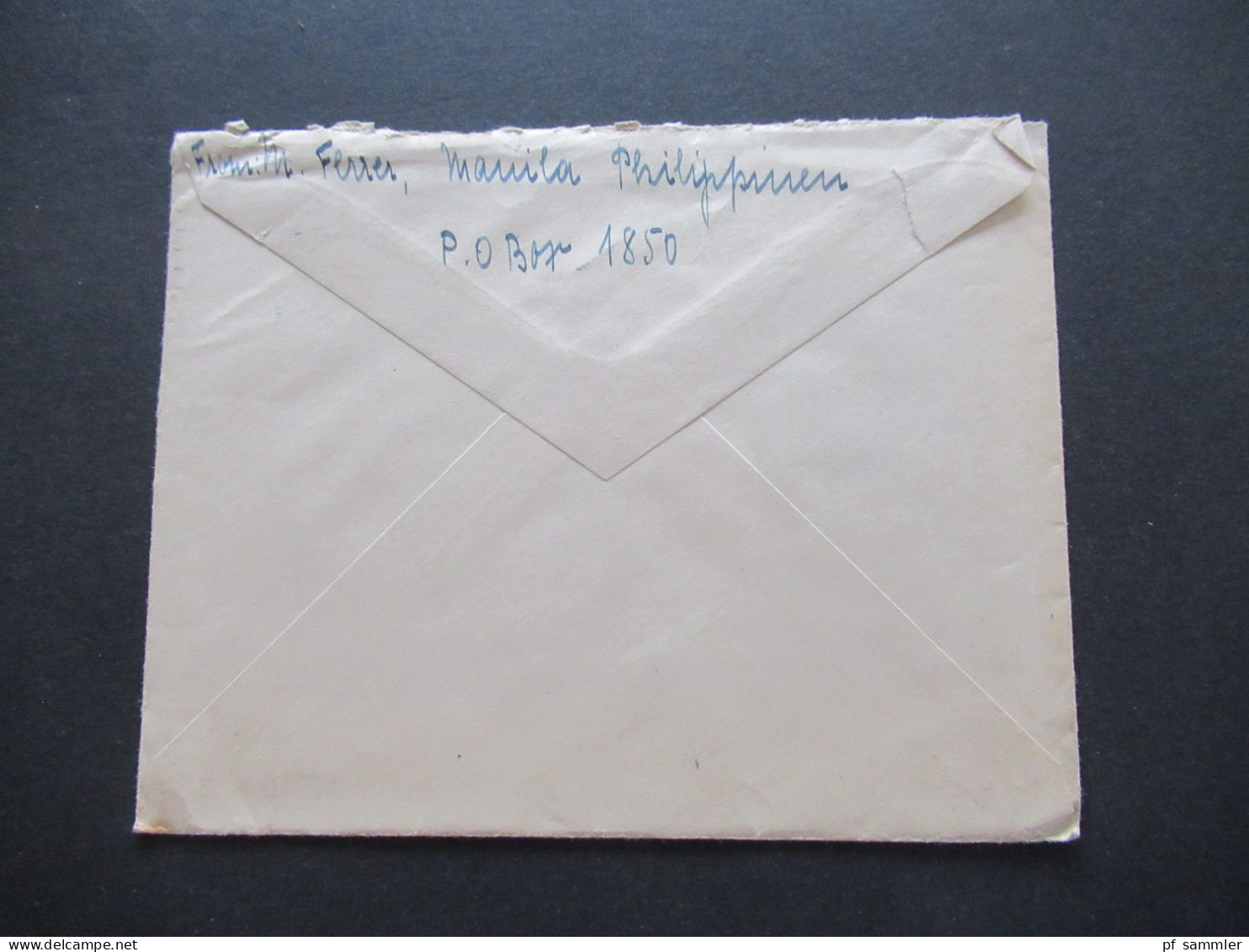 19.3.1937 Asien Philippinen / USA Commonwealth Of The Philippines Stempel Manila Und Handschriftlich Via Siberia - Filippijnen