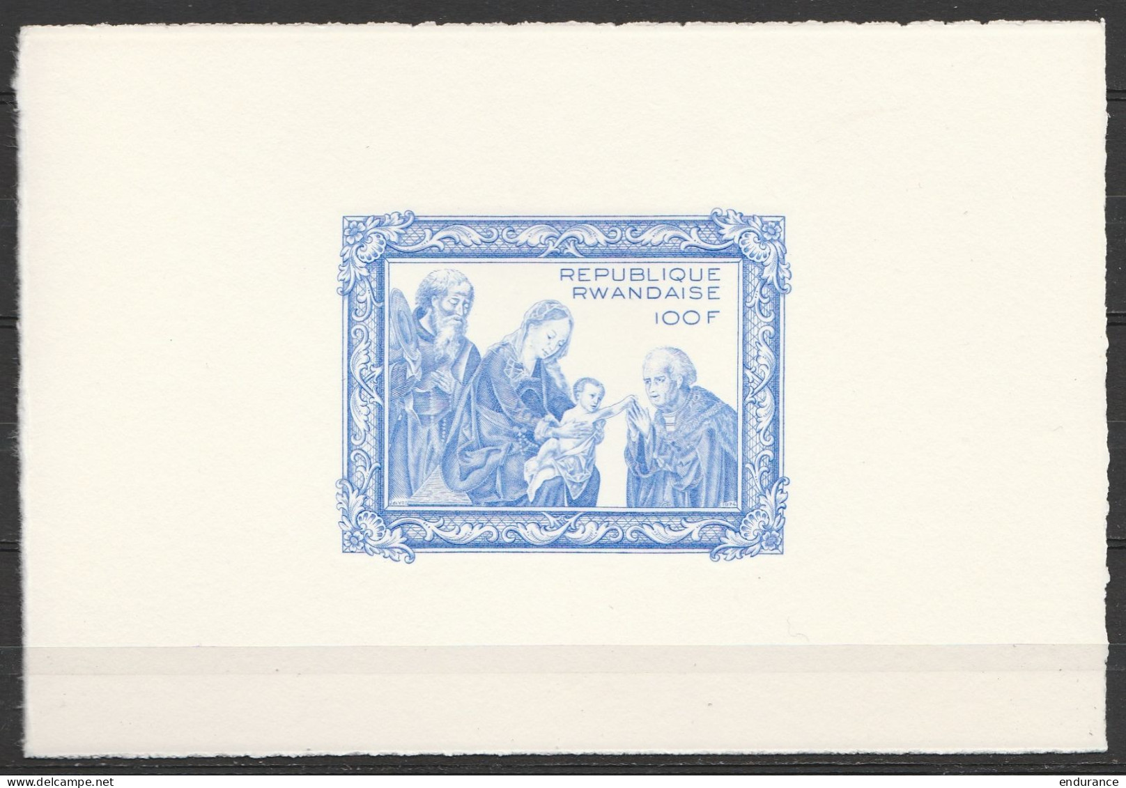 Rwanda - Noël 1975 - Epreuve Du N°712 "Adoration Des Mages" Par P.P.Rubens - Other & Unclassified
