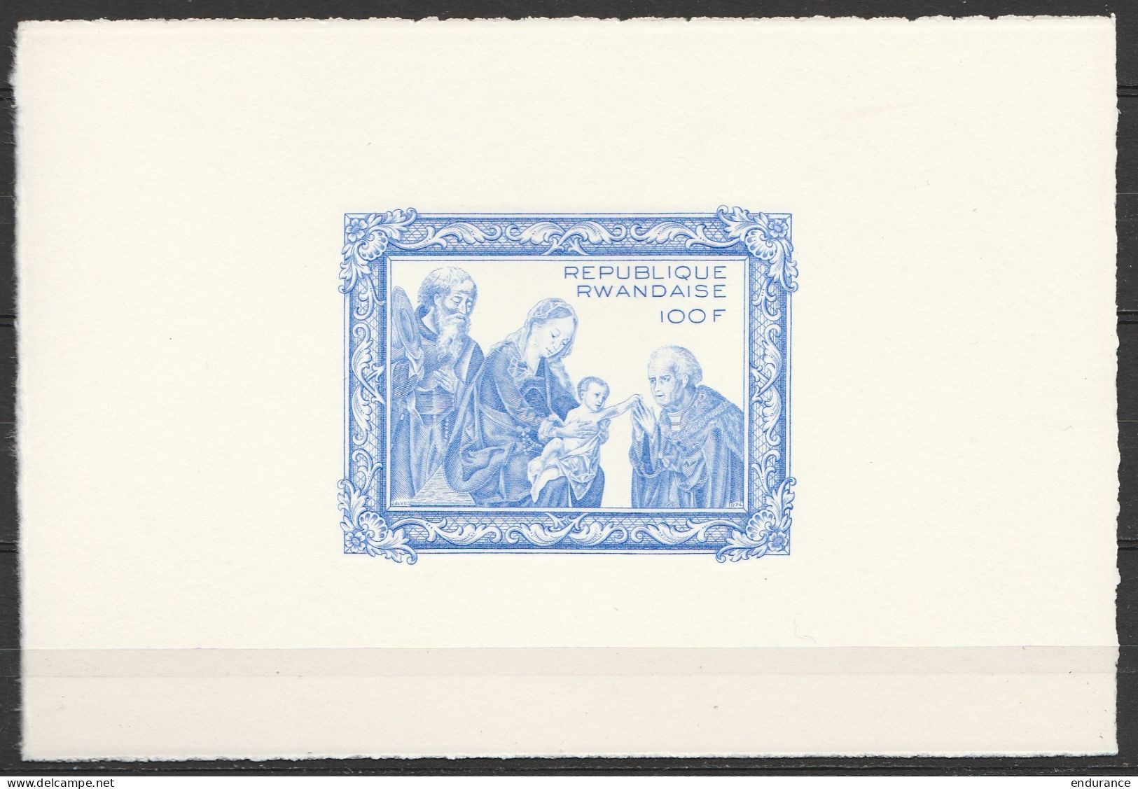 Rwanda - Noël 1974 - Epreuve Du N°608A "Adoration Des Mages" Par Joos Van Clève - Altri & Non Classificati
