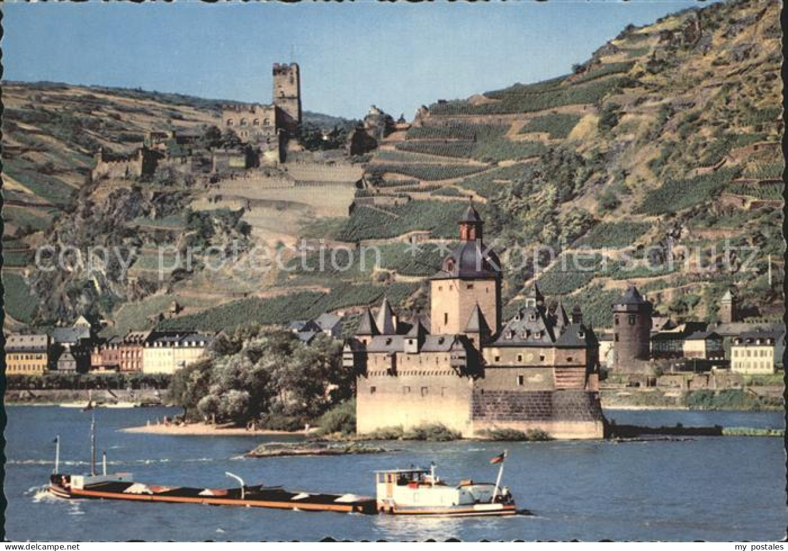 72297247 Kaub Partie Am Rhein Mit Schiff Kaub - Kaub