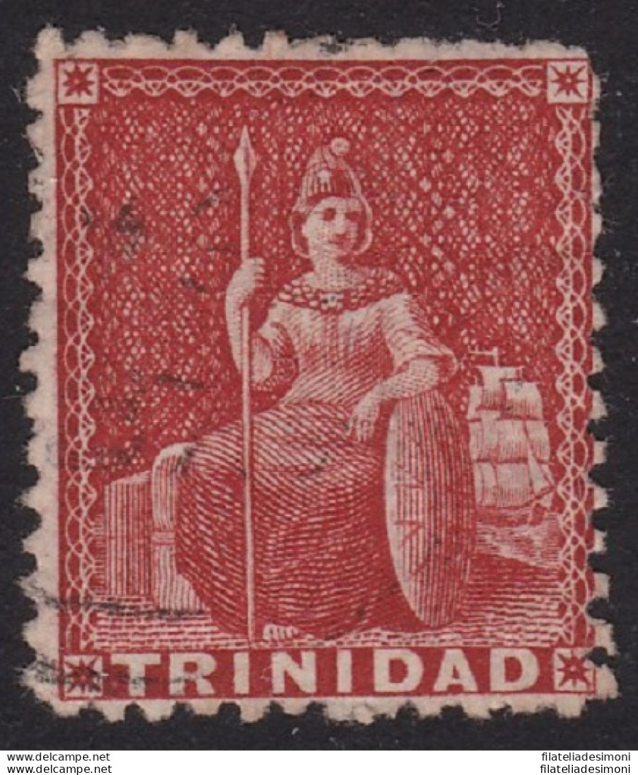 1859 TRINIDAD, SG 38 (1d.) Rose-red USED - Sonstige & Ohne Zuordnung