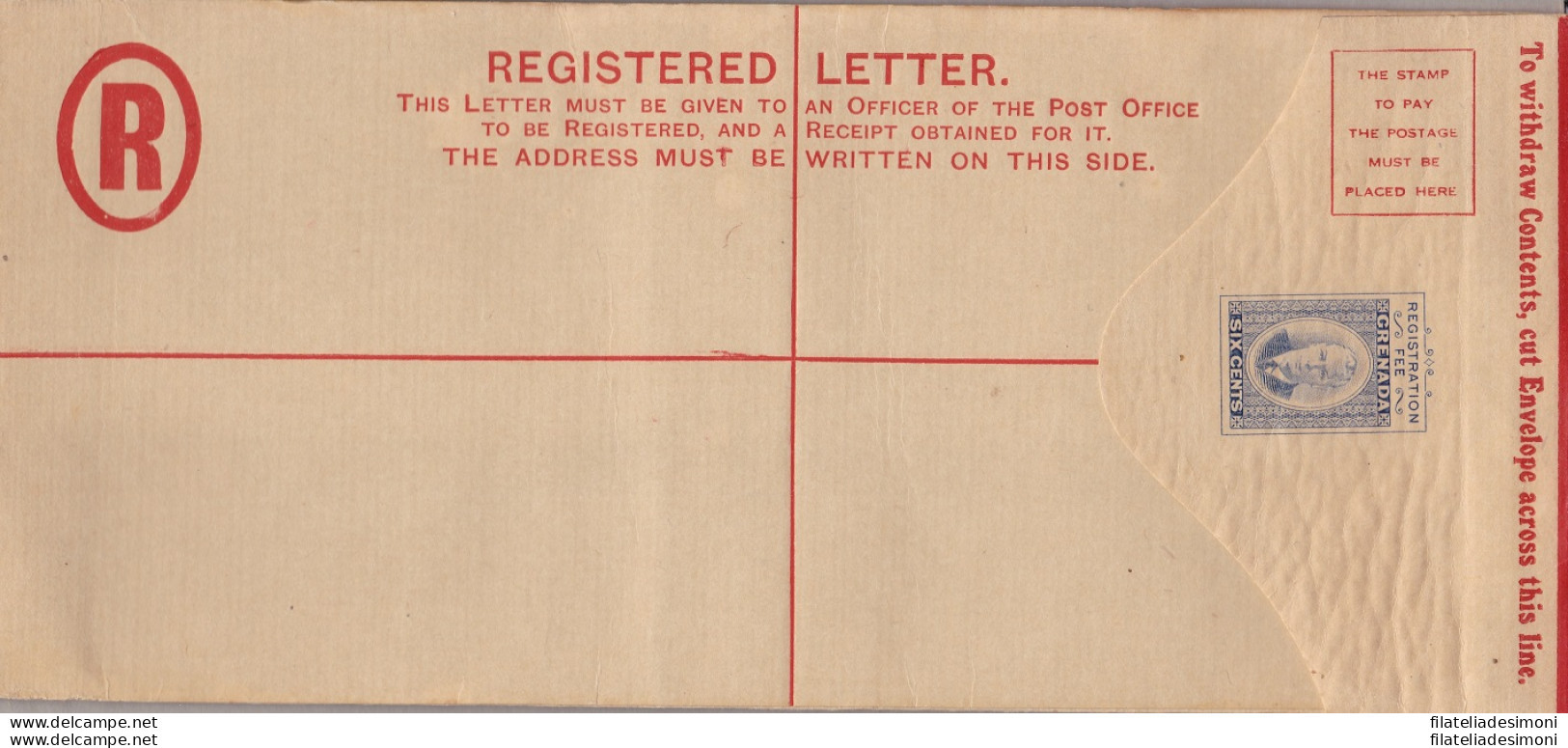 GRENADA, REGISTERED LETTER King George VI° 6c. NUOVA/NEW - Other & Unclassified