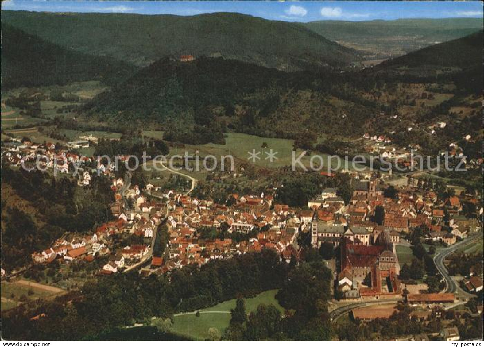 72296812 Amorbach Miltenberg Luftkurort Odenwald Fliegeraufnahme  - Amorbach