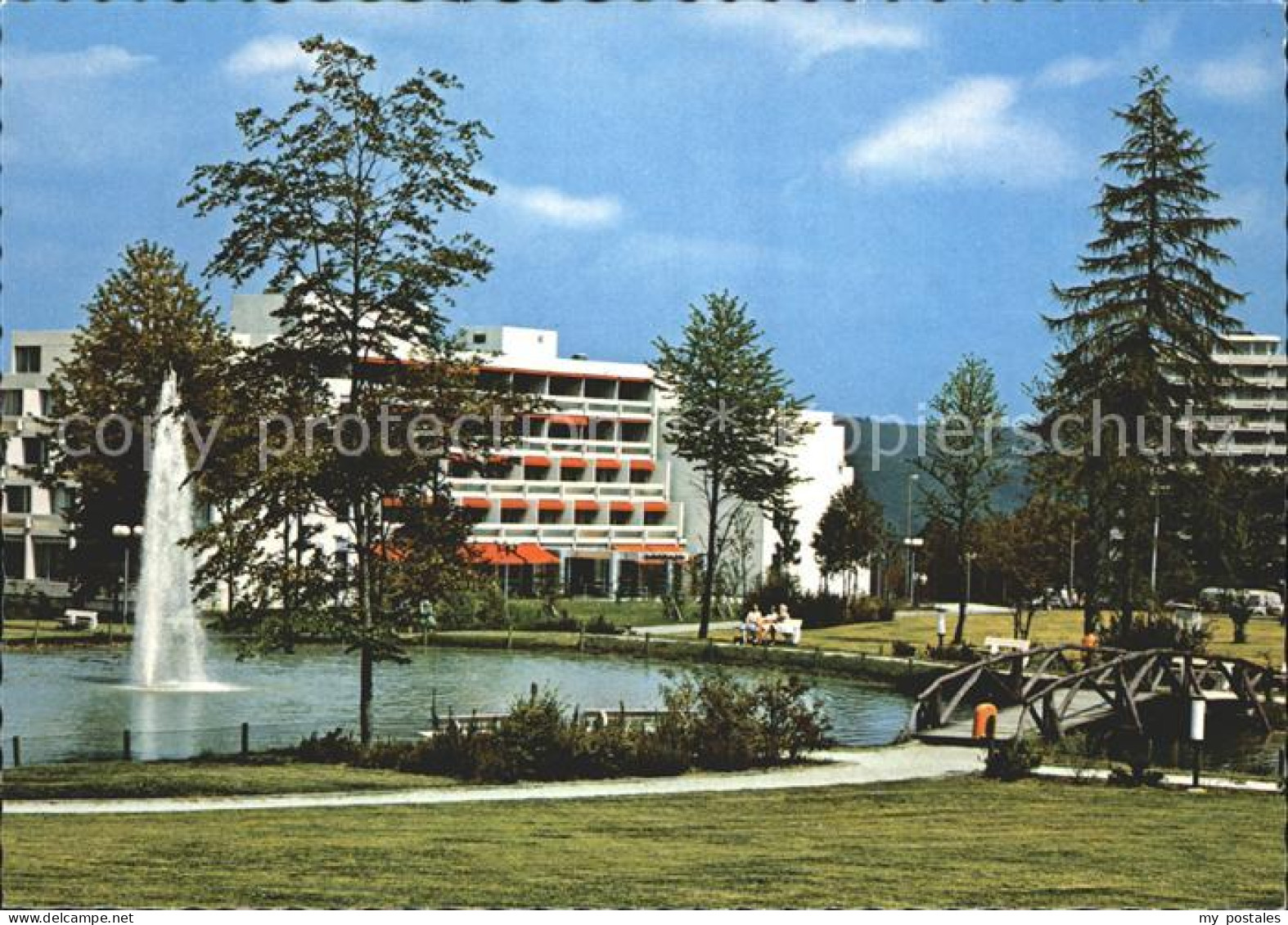 72296796 Lahnstein Klinik Lahnhoehe Teich Fontaene Lahnstein - Lahnstein