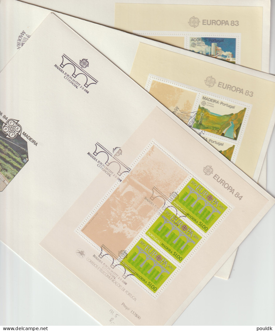 Portugal - Ten FDC Franked W/Souvenir Sheets. Postal Weight Approx. 0,19 Kg. Please Read Sales Conditions Under - FDC