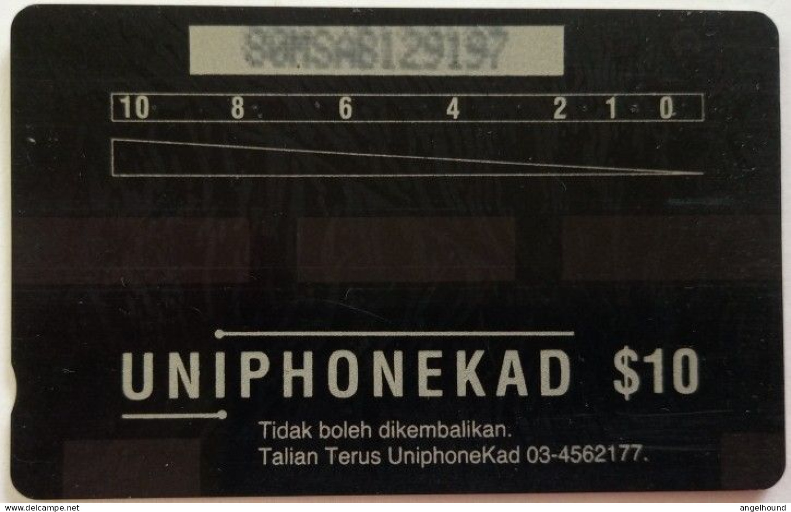 Malaysia Uniphonekad $10 GPT 80MSAB - Istana Bandar  1899 - Malasia