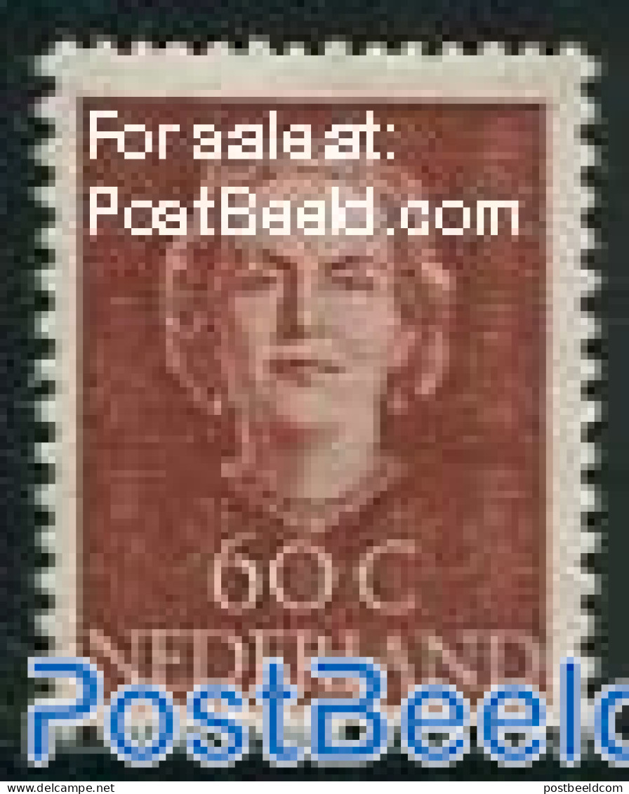 Netherlands 1949 60c, Stamp Out Of Set, Unused (hinged) - Ongebruikt
