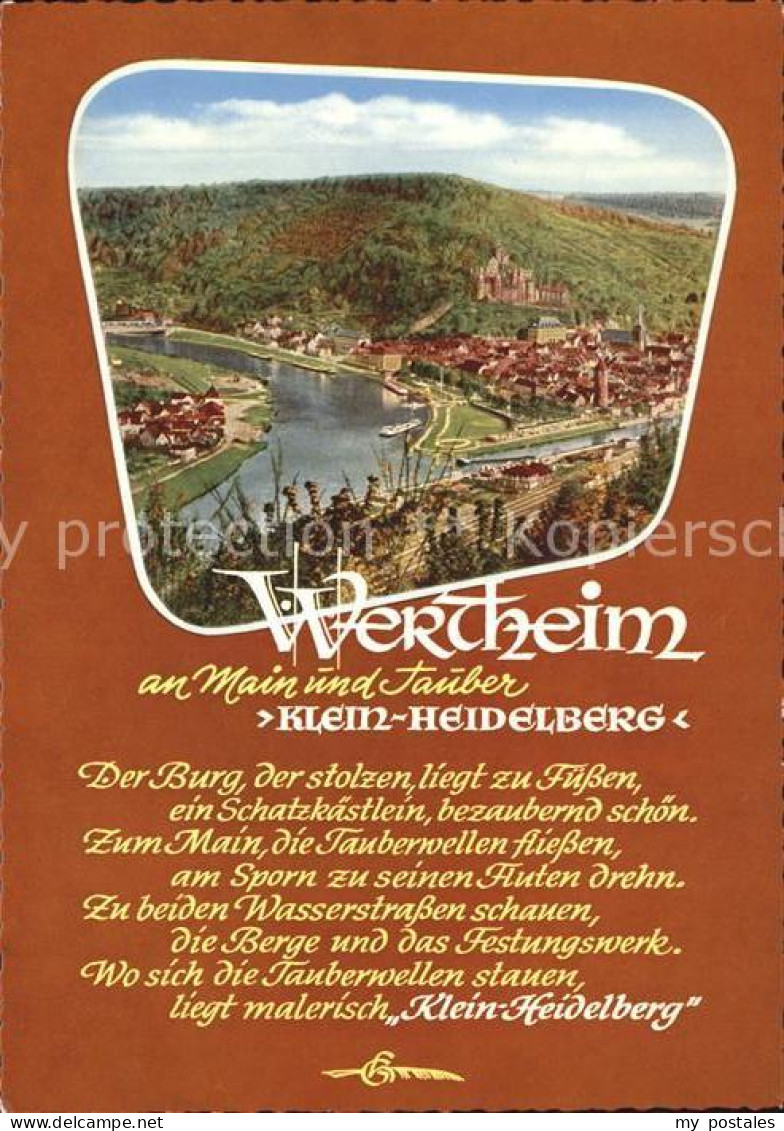 72294556 Wertheim Main Klein -Heidelberg Burg  Bestenheid - Wertheim