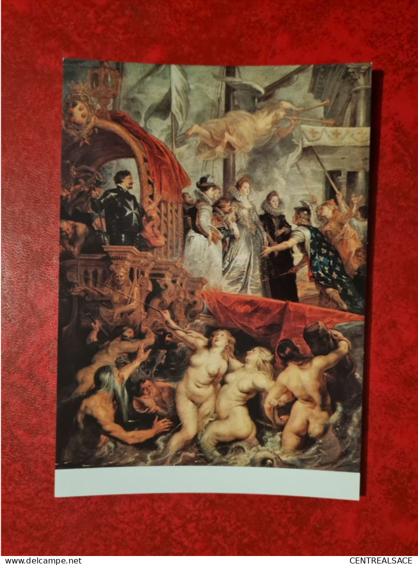 Carte MUSEE DU LOUVRE PARIS LE DEBARQUEMENT DE MARIE DE MEDICIS A MARSEILLE PAR RUBENS - Musei