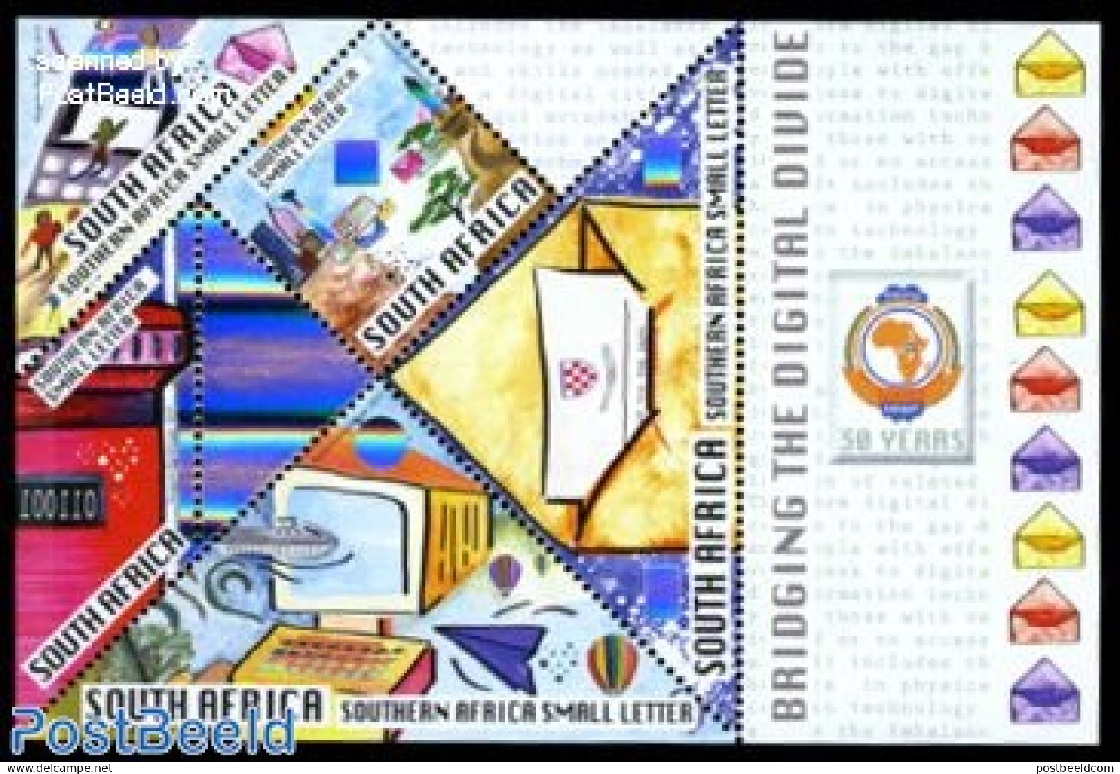 South Africa 2010 Bridging The Digital Divide S/s, Mint NH, Various - Post - Holograms - Neufs
