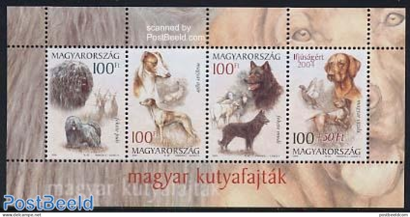 Hungary 2004 Dogs 4v M/s, Mint NH, Nature - Dogs - Ungebraucht