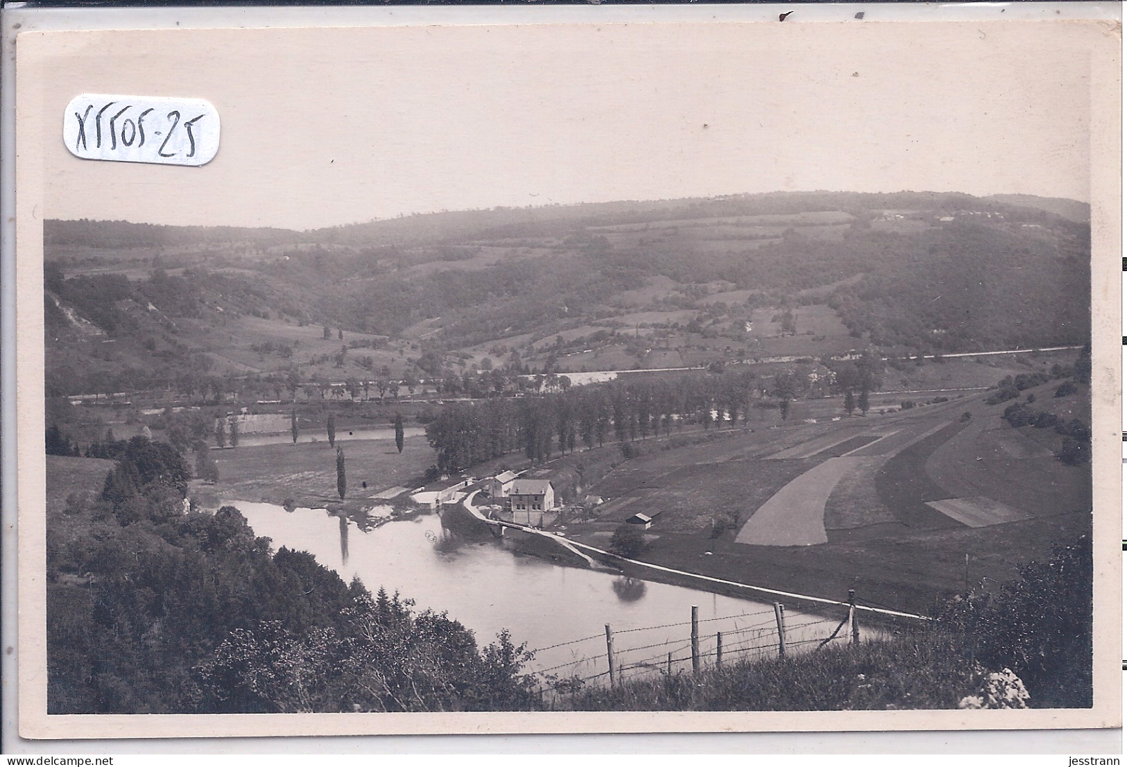 BAUME-LES-DAMES- LE DOUBS ET L USINE ELECTRIQUE VUS DU TATRE- RECT/VERSO- EDITION DAMOTTE - Baume Les Dames