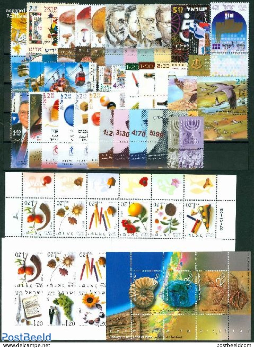 Israel 2002 Yearset 2002, Complete, 61v, Mint NH, Various - Yearsets (by Country) - Ungebraucht (mit Tabs)