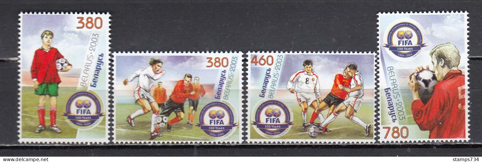 Belarus 2003 - Football: 100 Years FIFA, Mi-Nr. 505/08, MNH** - Belarus