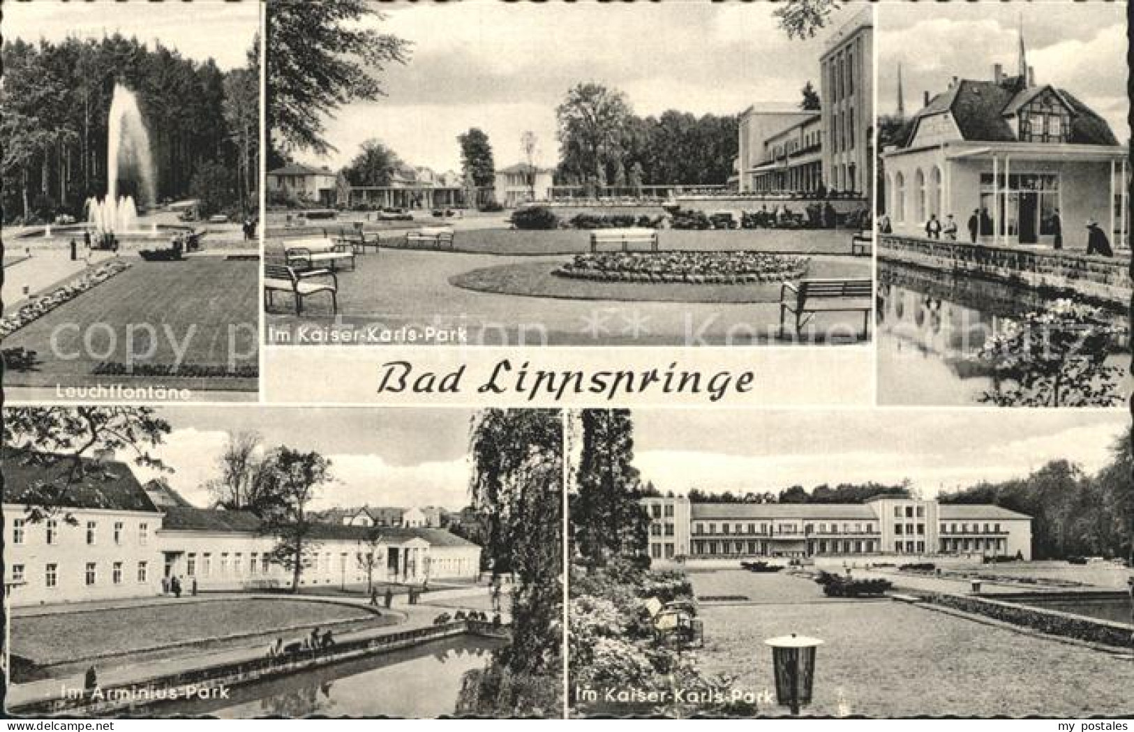 72291895 Bad Lippspringe Leuchtfontaene Kaiser Karls Platz Arminius Park Bad Lip - Bad Lippspringe