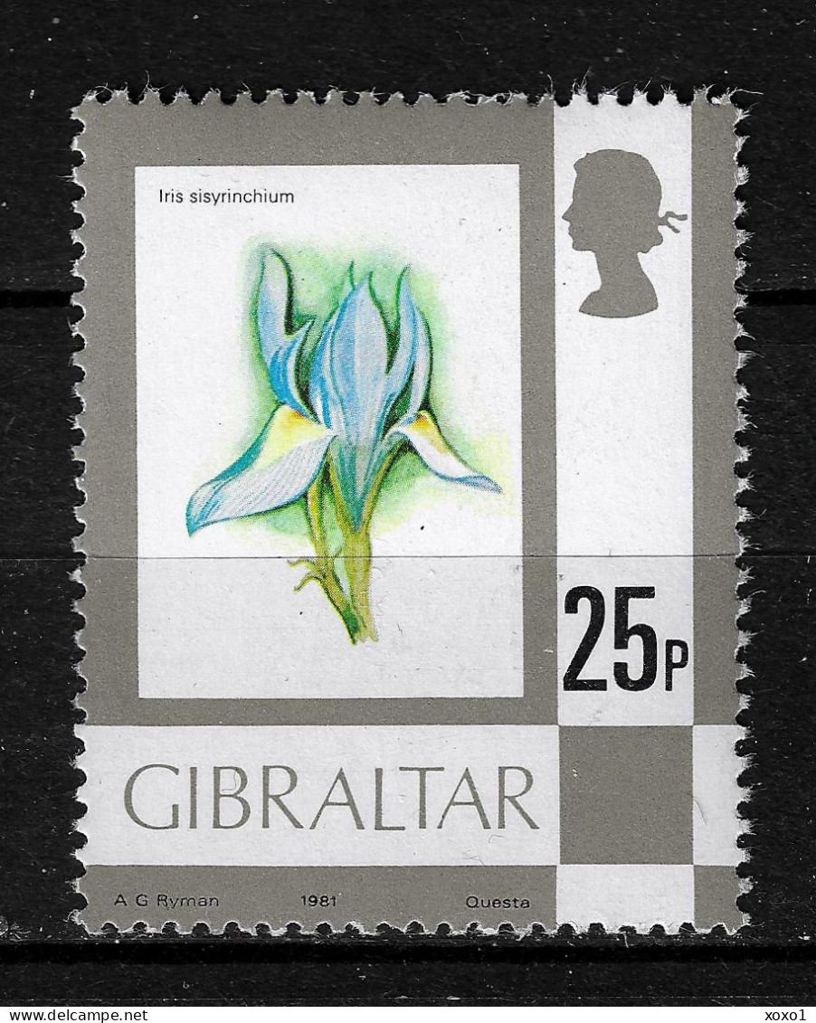 Gibraltar 1981 MiNr. 360 II Plants Flora Flowers Dwarf Iris (Iris Sisyrinchium) 1v MNH** 8.00 € - Gibraltar