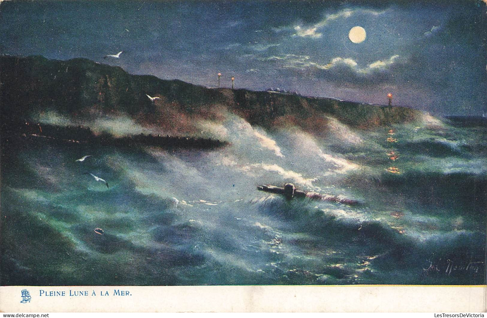 ILLUSTRATEURS & PHOTOGRAPHES - Illustrateurs Signés - Tuck Raphael - Pleine Lune à La Mer - Carte Postale Ancienne - Tuck, Raphael