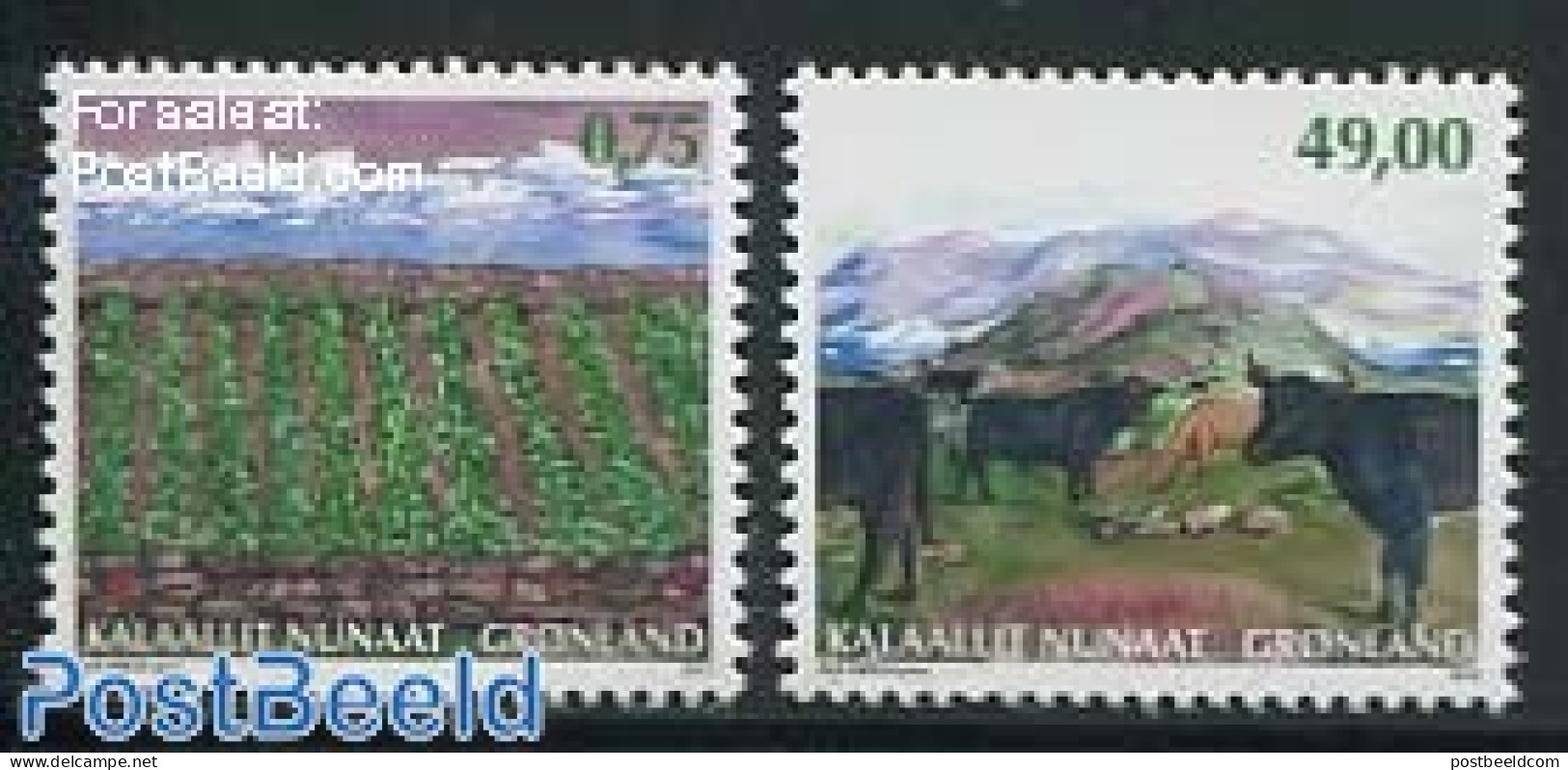 Greenland 2012 Agriculture 2v, Mint NH, Nature - Various - Animals (others & Mixed) - Cattle - Agriculture - Neufs