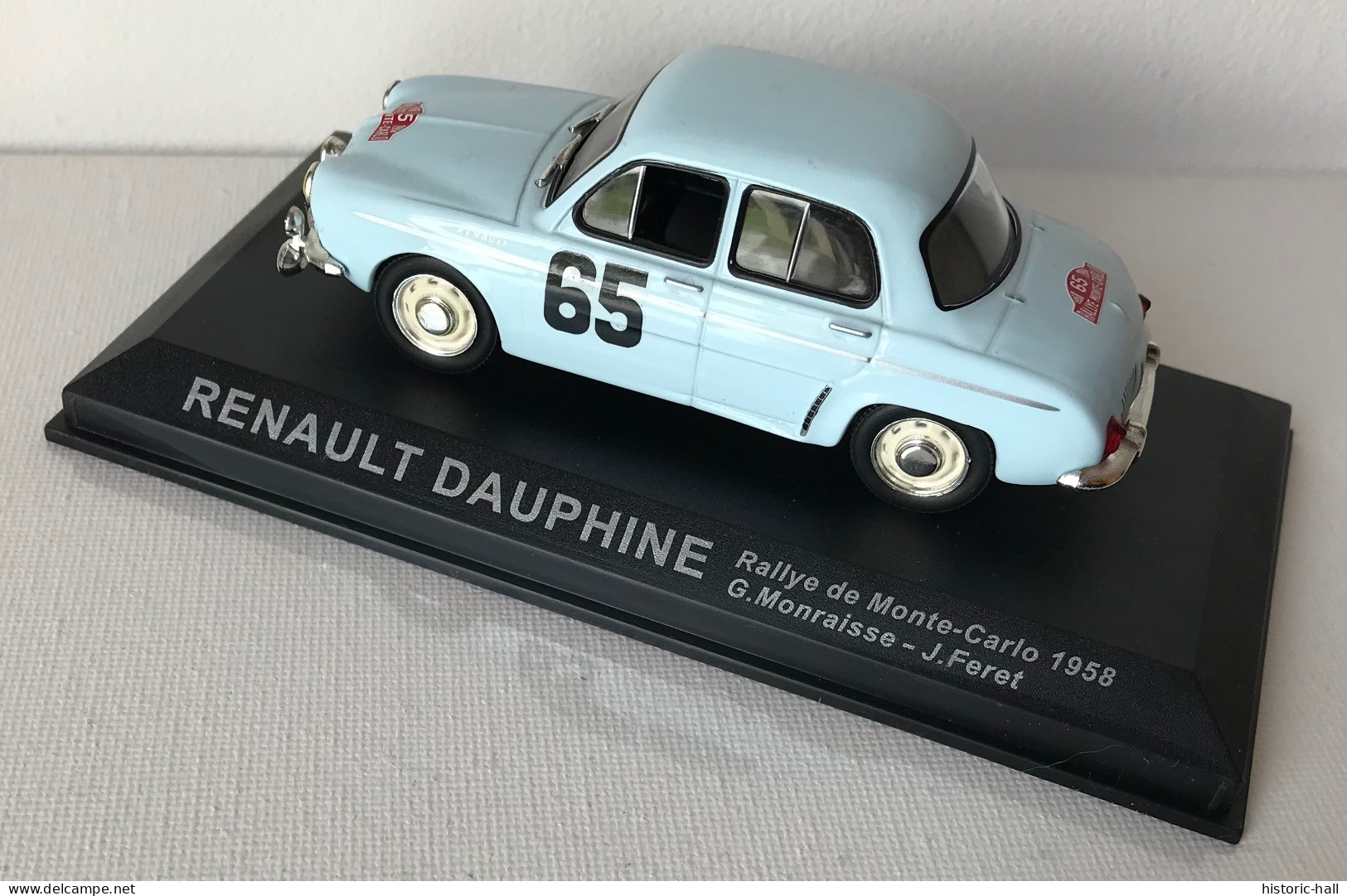 IXO - RENAULT DAUPHINE - Rallye Monte Carlo 1958 - G. MONRAISSE / J. FERET - Ixo