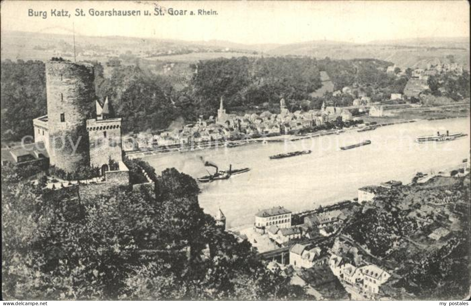 72291712 St Goarshausen St Goar Burg Katz Rhein Binnenschifffahrt Ehrenthal - Loreley