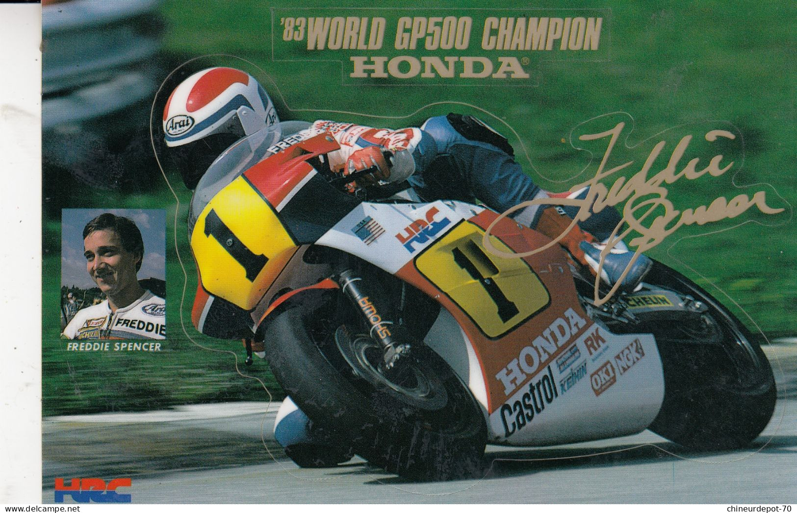 SPORT MOTO  83 WORLD GP500 CHAMPION  HONDA  AUTOCOLANT - Motociclismo