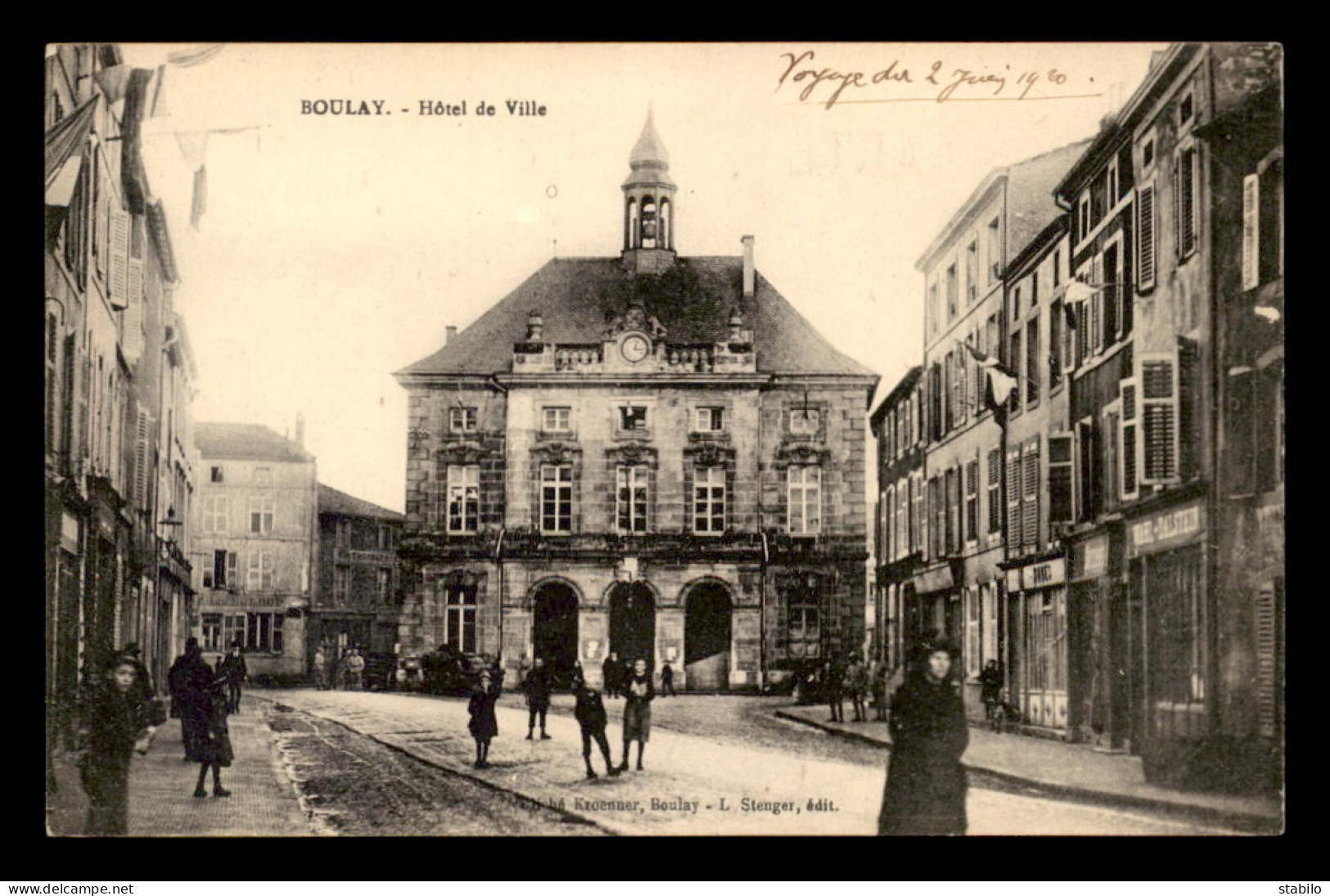 57 - BOULAY - L'HOTEL DE VILLE - MAGASIN WAHL-DALSTEIN - Boulay Moselle