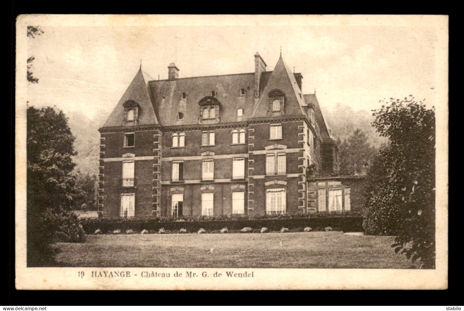 57 - HAYANGE - LE CHATEAU DE MR G. DE WENDEL - Hayange