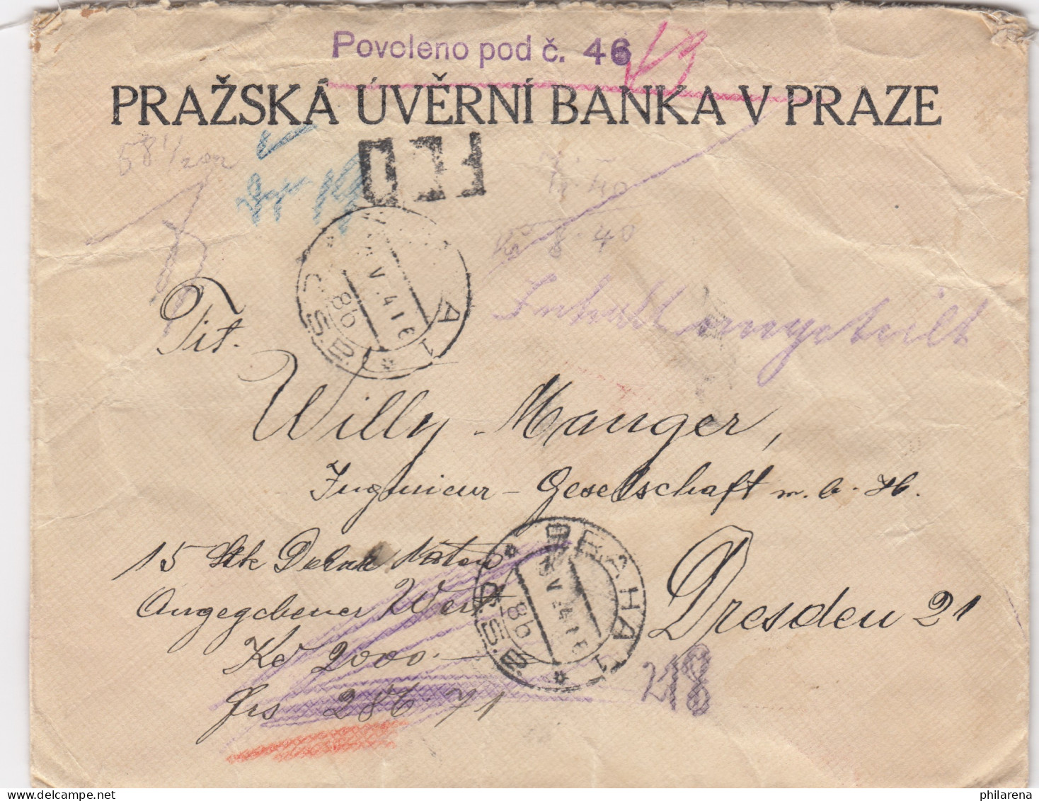 1924: Prag Nach Dresden - Autres & Non Classés